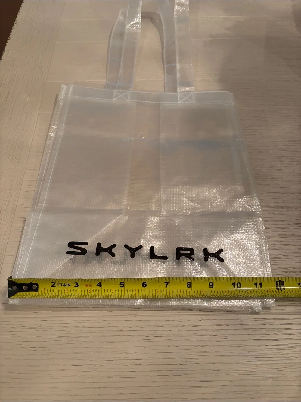 Skylrk transparent tote bag new 🆕